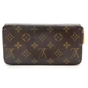 Authentic LV Louis Vuitton Monogram Zip Around Long Wallet